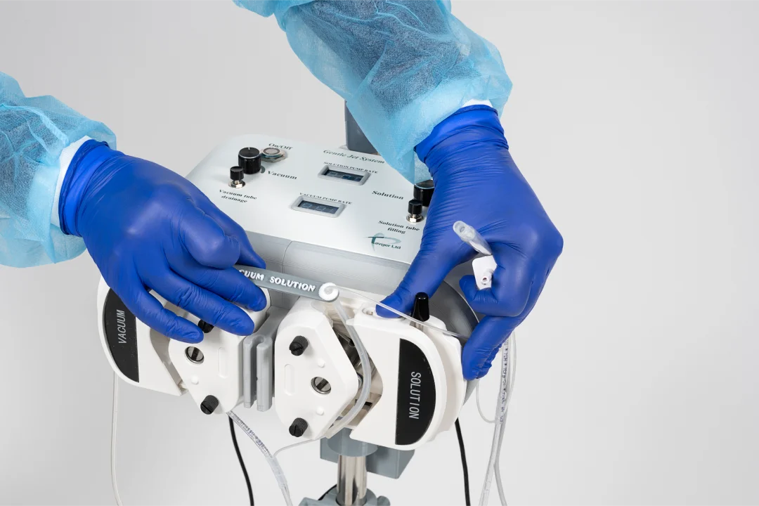 Überblick über das Gerät Affinity GJS (Gentle Jet System)